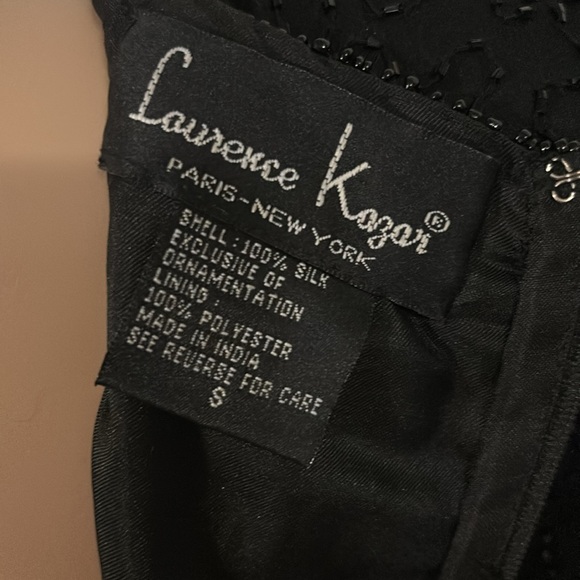 NWT VINTAGE 80’S LAURENCE KAZAR SILK SEQUIN EVENING GOWN FROM HOLT RENFREW SZ S - Picture 13 of 13